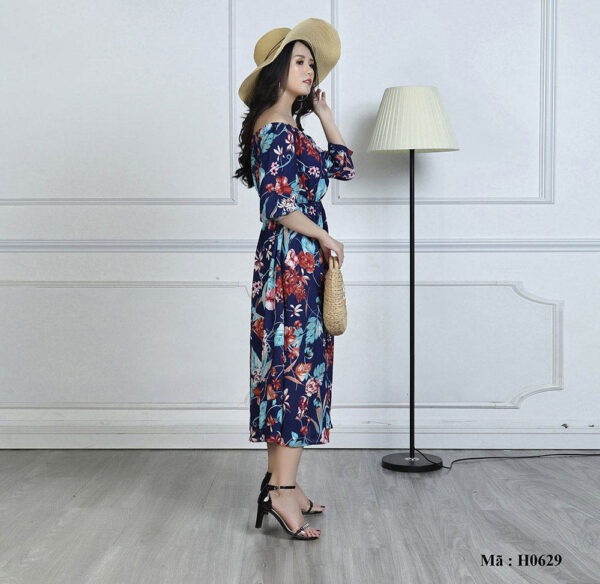 Váy maxi họa tiết Palvin Việt Nam H0629 - Ảnh 3