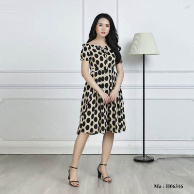 Váy maxi xòe cao cấp Palvin Việt Nam H06316
