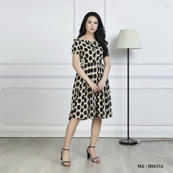 Váy maxi xòe cao cấp Palvin Việt Nam H06316