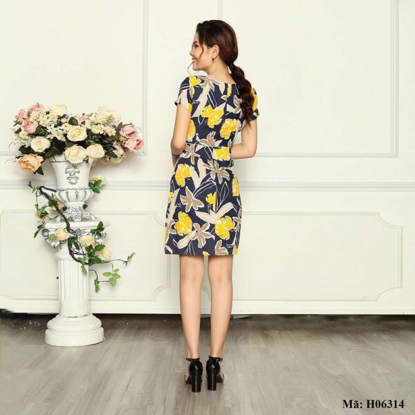 Váy ngắn sang trọng cổ tròn Palvin H06314 - Ảnh 5