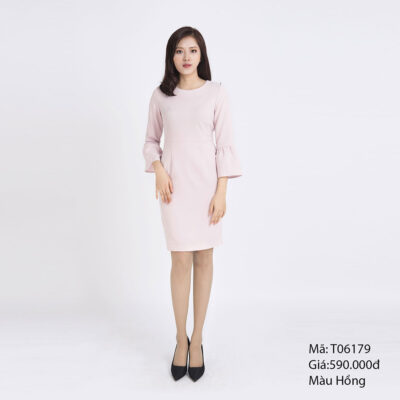Váy ôm tay dài cách điệu Palvin T06179