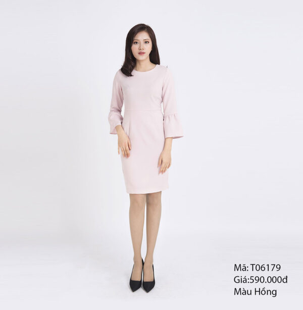 Váy ôm tay dài cách điệu Palvin T06179