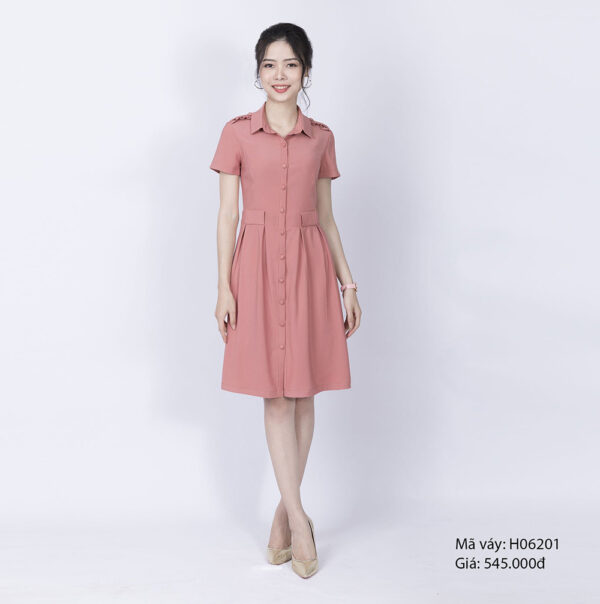 Váy thời trang có cổ Palvin H06201