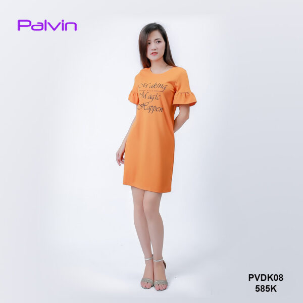 Váy thun nữ đẹp dáng suông tay điệu Palvin PVDK08